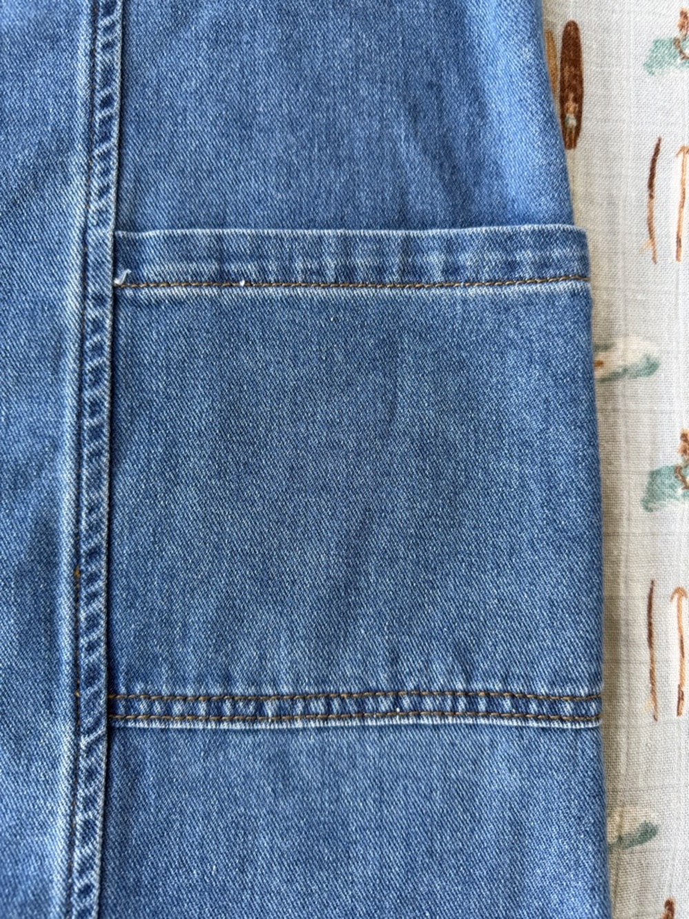 Sincerely Jules Light Blue Denim Dress with Black Label - Picture 4 of 9